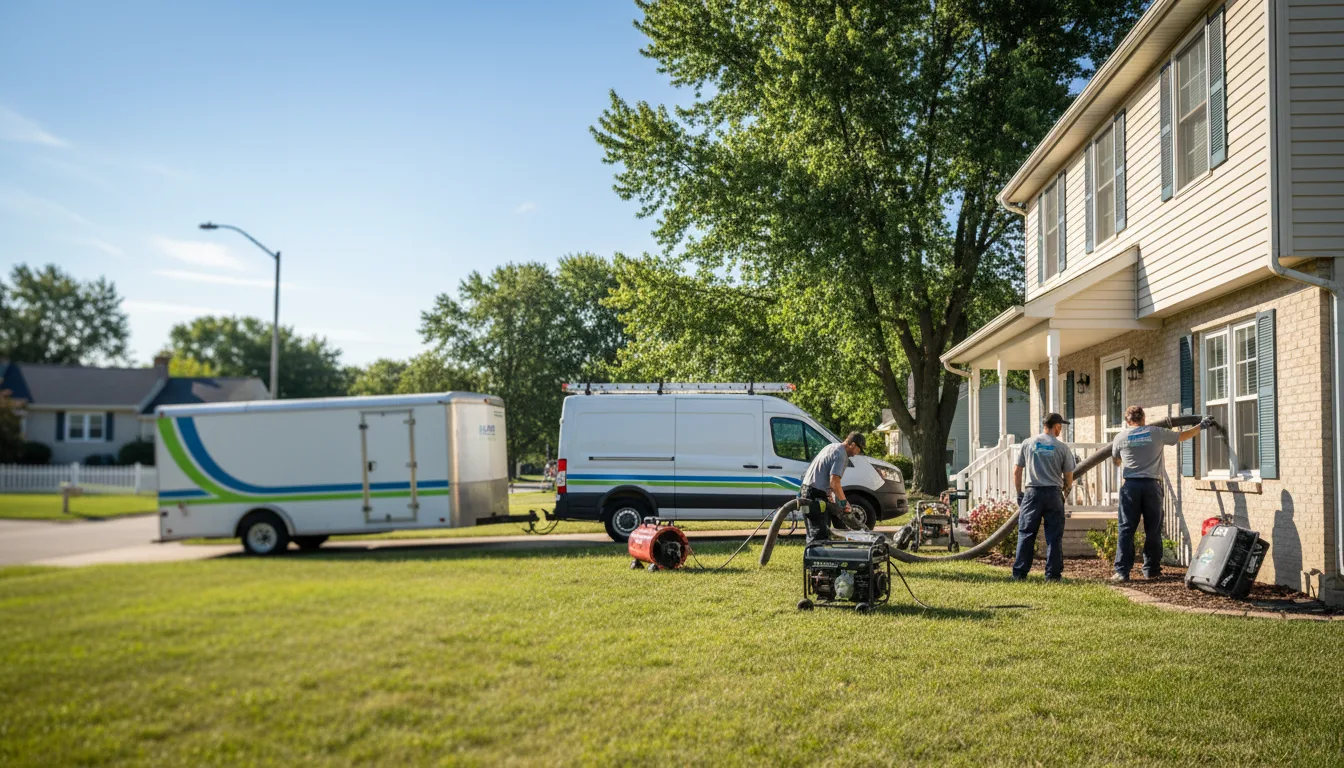 Flooded Basement Restoration And Cleanup With Repair in Monmouth, IL near me